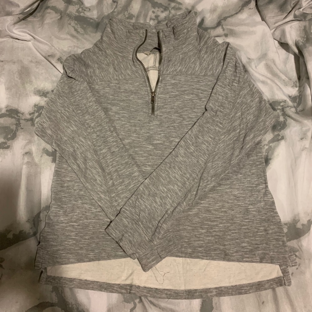 Grey half zip up